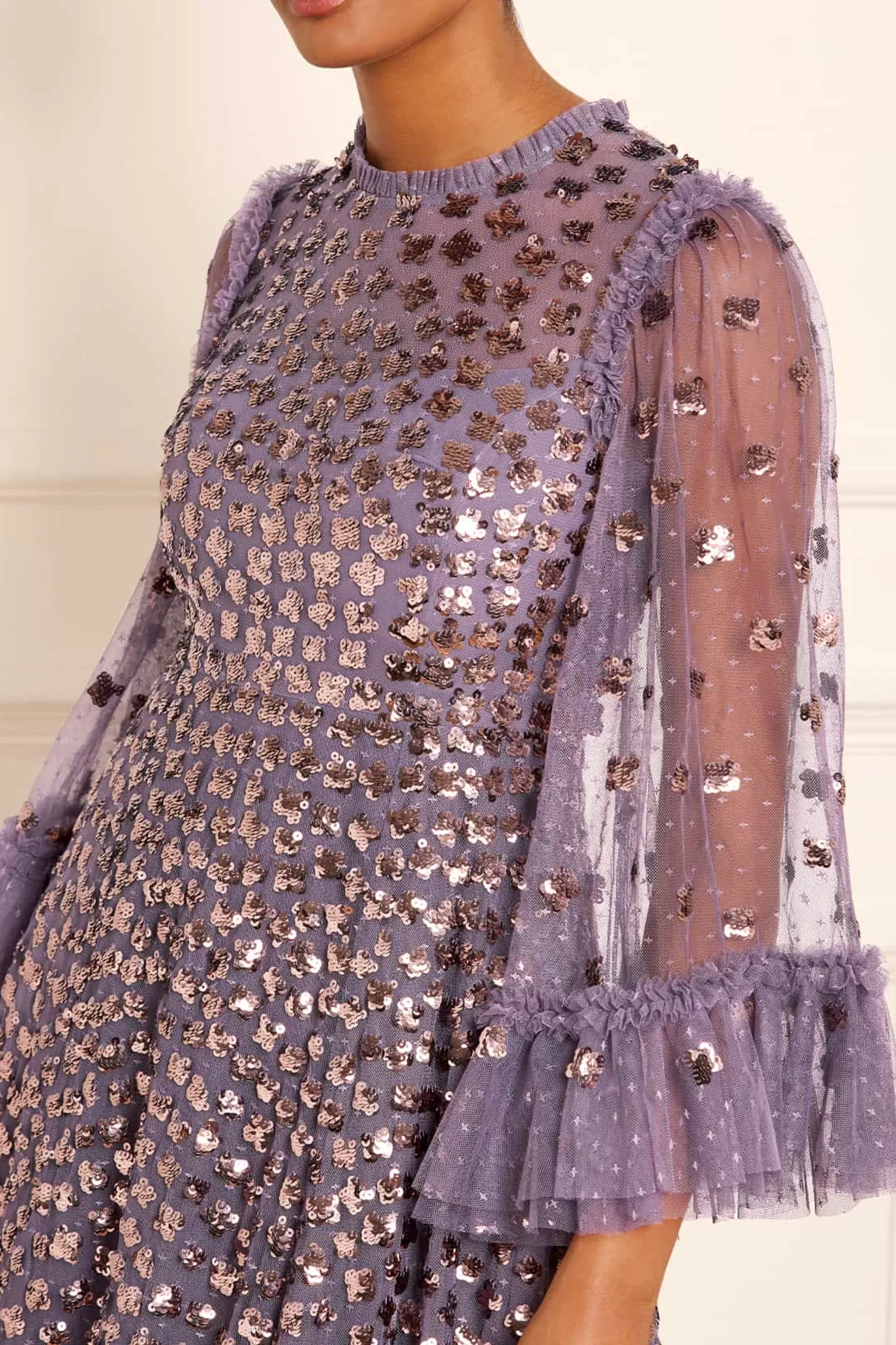 Women Needle & Thread Mummy & Me | Plus Size-Glisten Long Sleeve Ankle Gown